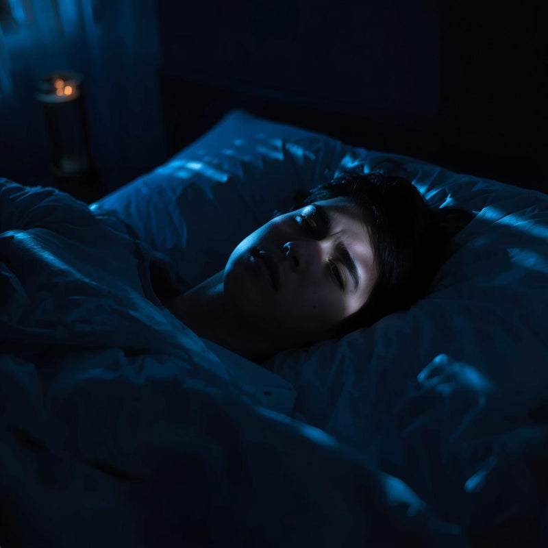 Person awake late at night due to delayed sleep phase disorder